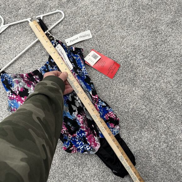 Magicsuit One Piece Swimsuit Size 10 Boho Chic Ruched Underwire Shaping Abstract - Picture 5 of 9